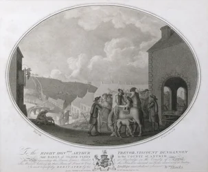 Der braune Leinenmarkt in Banbridge im County Antrim, Platte VIII der Leinenmanufaktur von Irland, 1783